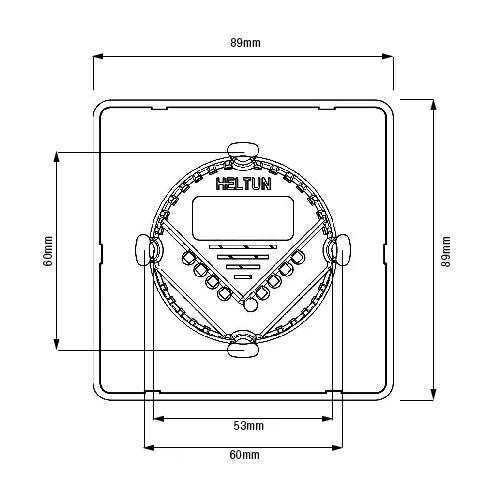 Heltun Fan Coil Thermostaat Z-Wave Plus Zwart/Zwart