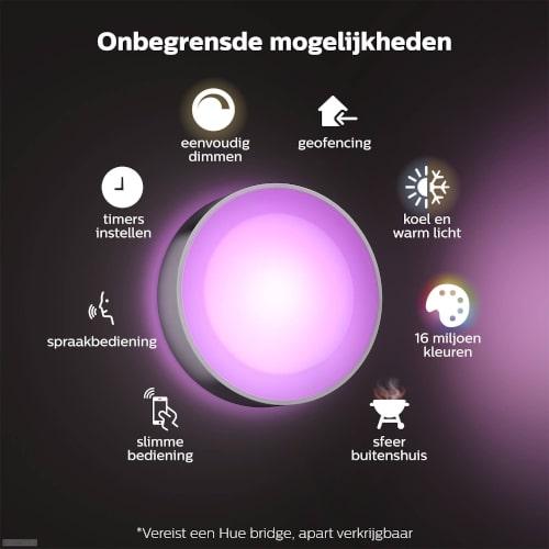 Philips Hue Outdoor Daylo Wandlamp Aluminium